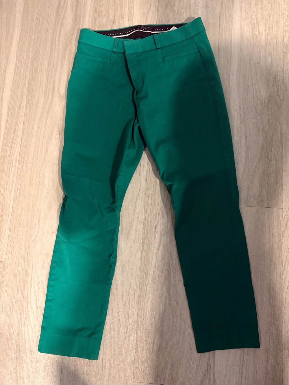 Banana Republic kelly/emerald green figure pleasing sloan work pants